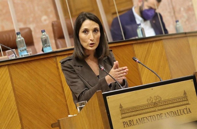La portavoz adjunta de Ciudadanos (Cs) en el Parlamento andaluz, Mónica Moreno, en una foto de archivo.