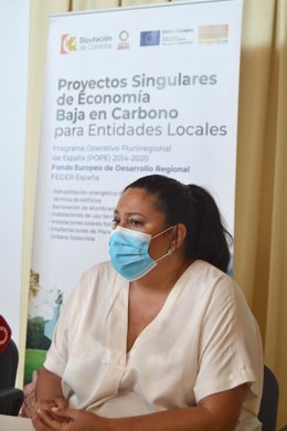 La vicepresidenta primera y delegada de Asistencia Económica a los Municipios y Mancomunidades de la Diputación de Córdoba, Dolores Amo.