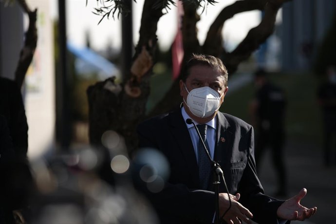 El ministro de Agricultura, Pesca y Alimentación, Luis Planas, en la inauguración de Salamaq.