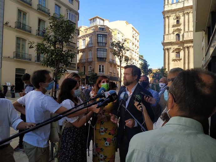 El portavoz del GPVOX en el Congreso, Iván Espinosa de los Monteros, en Málaga.
