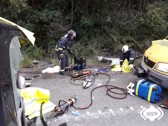 Accidente de tráfico en Langreo