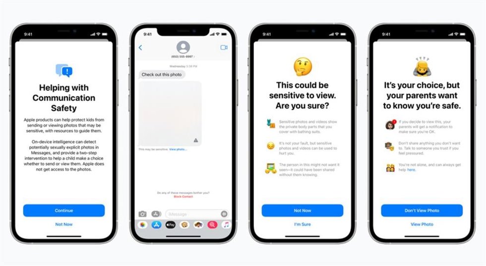 Herramientas de Apple contra la explotación infantil.