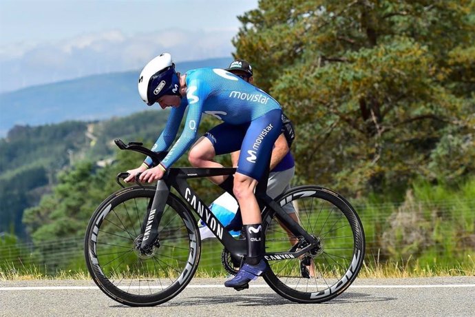 La ciclista neerlandesa Annemiek Van Vleuten (Movistar Team) gana la segunda etapa de la Ceratizit Challenge by La Vuelta 2021, una contrarreloj individual disputada en la Estación de Montaña de Manzaneda sobre 7,3 kilómetros