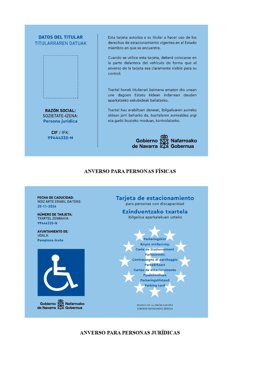 Imagen de la nueva tarjeta unificada de estacionamiento para personas con discapacidad