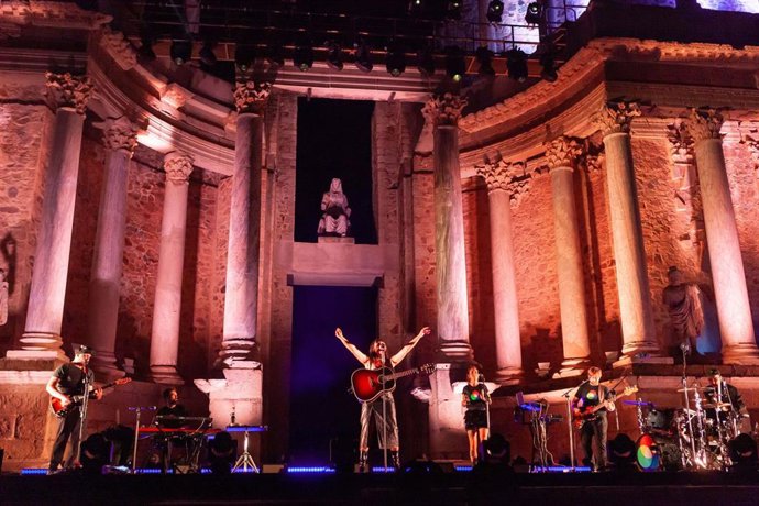 Concierto del grupo Amaral en el Stone Music Festival de Mérida