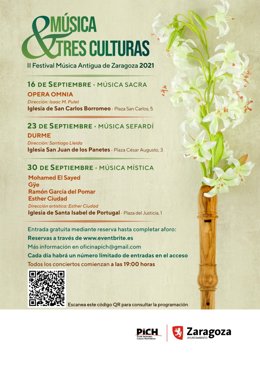 El Festival 'Tres Culturas' llenará de música antigua las iglesias del Casco a partir del 16 de septiembre.