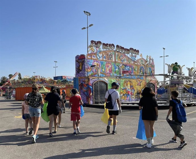 La primera recogida selectiva de residuos de la Feria de Murcia