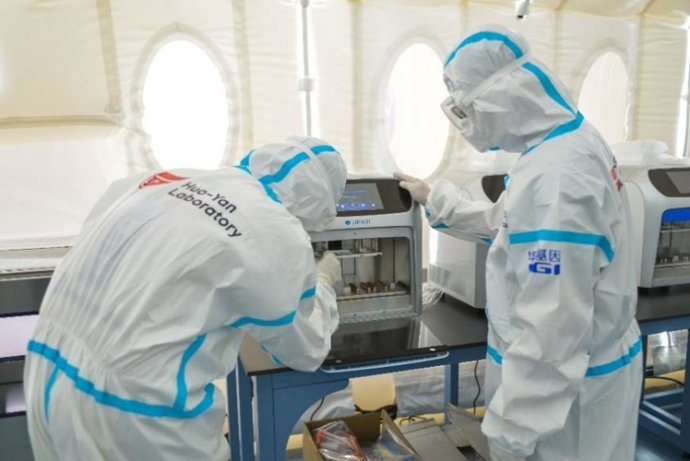 The "Huo-Yan" laboratory at the Addis Ababa Bole International Airport, Ethiopia