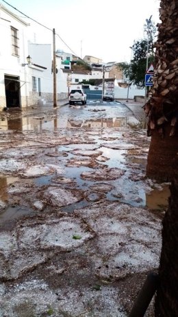 Daños provocados por la tormenta de granizo
