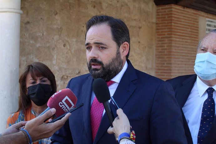 El presidente del Partido Popular de Castilla-La Mancha, Paco Núñez, en El Casar