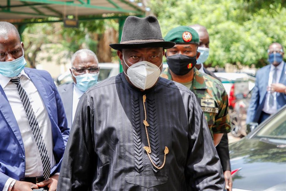 Archivo - El expresidente nigeriano Goodluck Jonathan