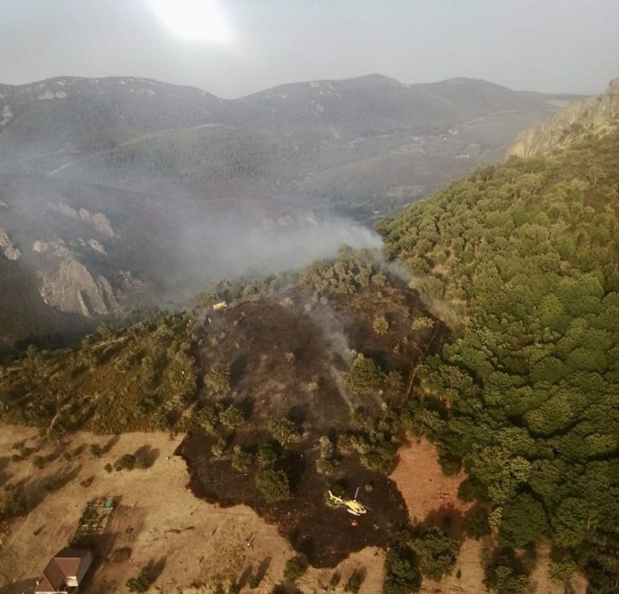 Imagen de archivo de un monte afectado por un incendio