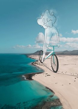 Foto del artista sibotk intervenida por el ilustrador Víctor Torres