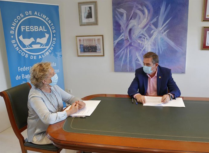 Archivo - Pilar González de Frutos, Presidenta UNESPA y Miguel Fernández, director de FESBAlL