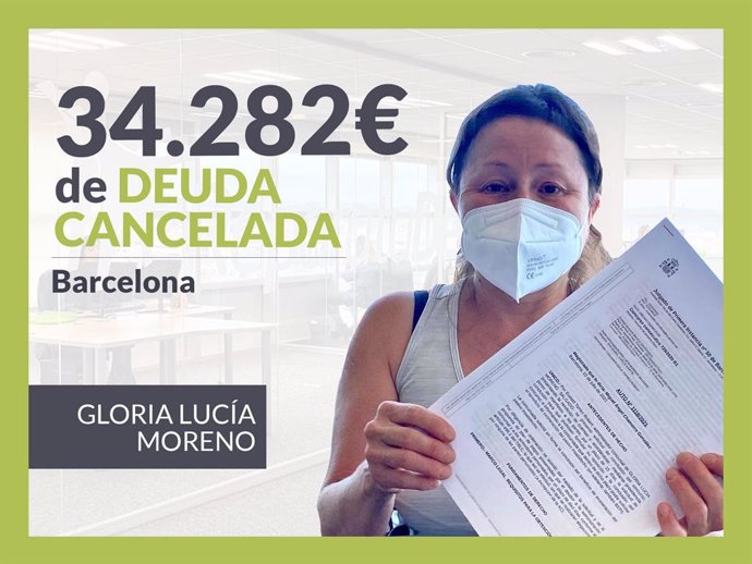 Gloria Lucía Moreno, exonerada con Repara Tu Deuda