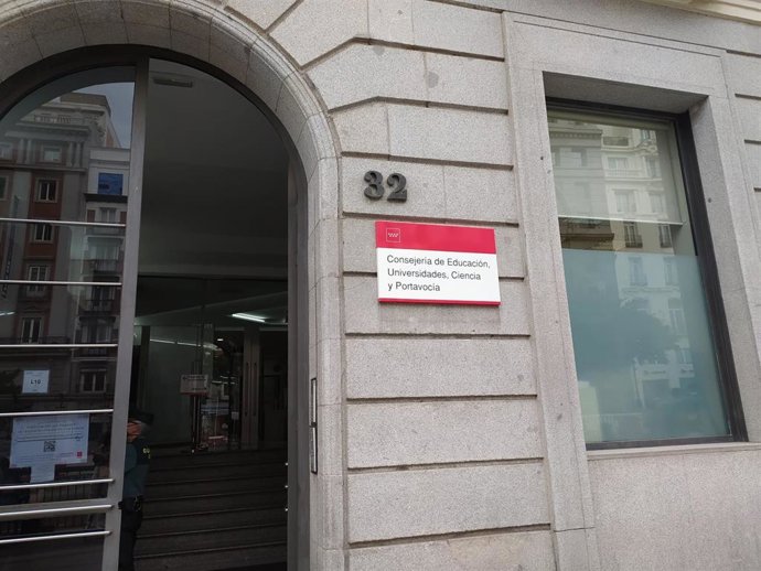 Consejería de Educación, Universidades, Ciencia y Portavocía de la Comunidad de Madrid.