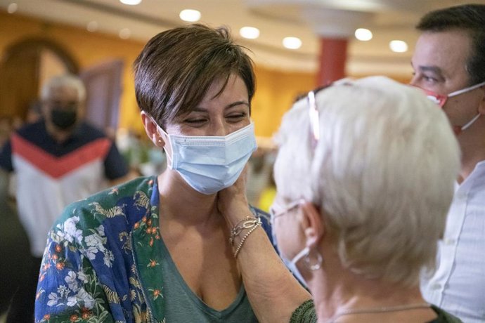 La ministra de Política Territorial y portavoz del Gobierno, Isabel Rodríguez, en la celebración del Comité Provincial Extraordinario del PSOE, en el Hotel Guadiana, a 4 de septiembre de 2021, en Ciudad Real, Castilla - La Mancha (España). 