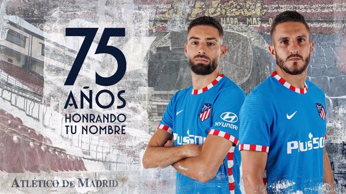 El Atlético y Nike homenajean al Calderón en su tercera equipación para esta temporada.