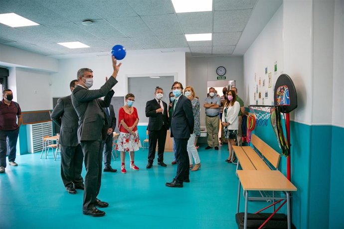 El presidente de la Diputación de Toledo, Álvaro Gutiérrez, en Nambroca