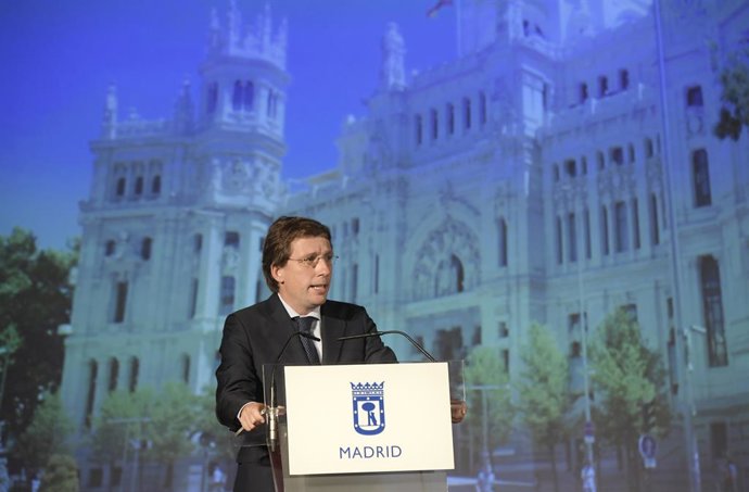 El alcalde de Madrid, José Luis Martínez-Almeida, durante la presentación de Madrid Talento, en el Palacio de Cibeles, a 6 de septiembre de 2021, en Madrid (España). Madrid Talento es un proyecto que busca transformar la política de recursos humanos del