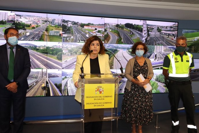 La subdelegada del Gobierno, María Rivas, junto a responsables de tráfico, presentan el balance de accidentes este verano