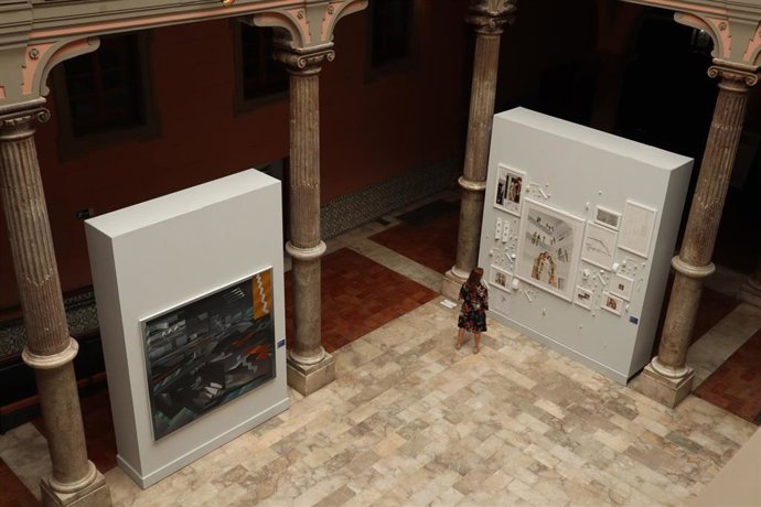 FInaliza la exposición sobre el XXXII premio de arte Santa Isabel de Aragón, ubicada en el Palacio de Sástago