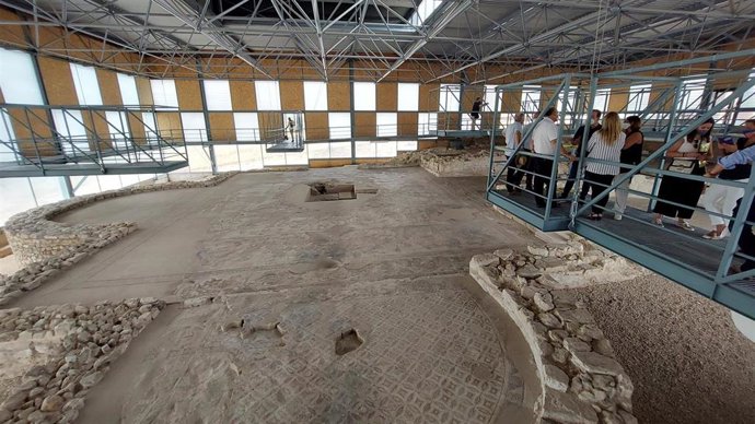 El vicepresidente del Gobierno, José Luis Martínez Guijarro, en Noheda