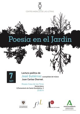 Cartel del ciclo 'Poesía en el Jardín'