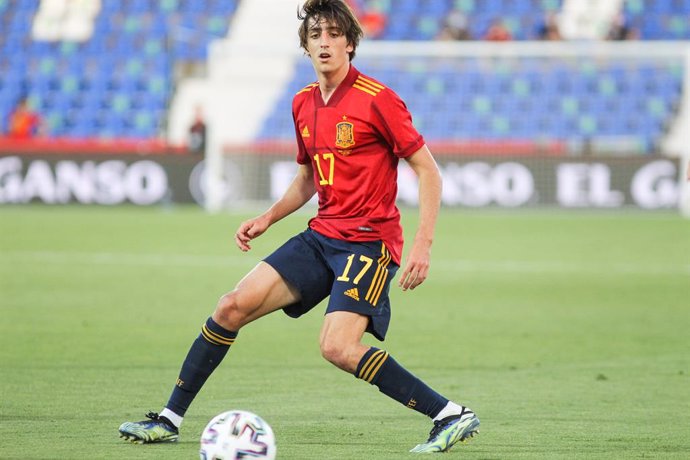 Archivo - Bryan Gil of Spain U21 in action during the international friendly match played between Spain U21 and Lithuania at Municipal de Butarque stadium on Jun 07, 2021 in Leganes, Madrid, Spain.