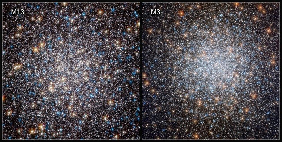 Visión De Hubble De M13 (2010) Y M3 (2019).