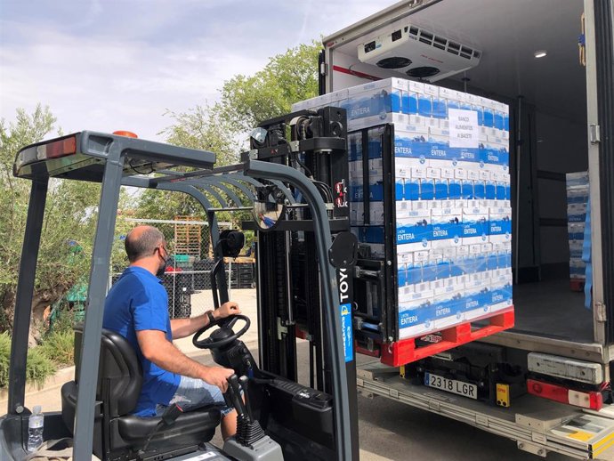 Mercadona dona alimentos al Banco de Alimentos de Albacete