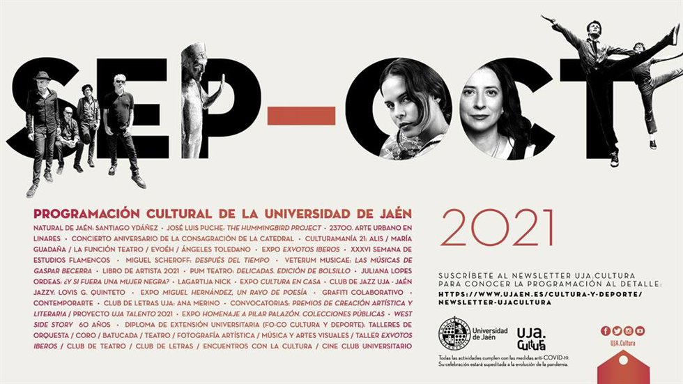 Cartel de la programación cultural de la UJA.