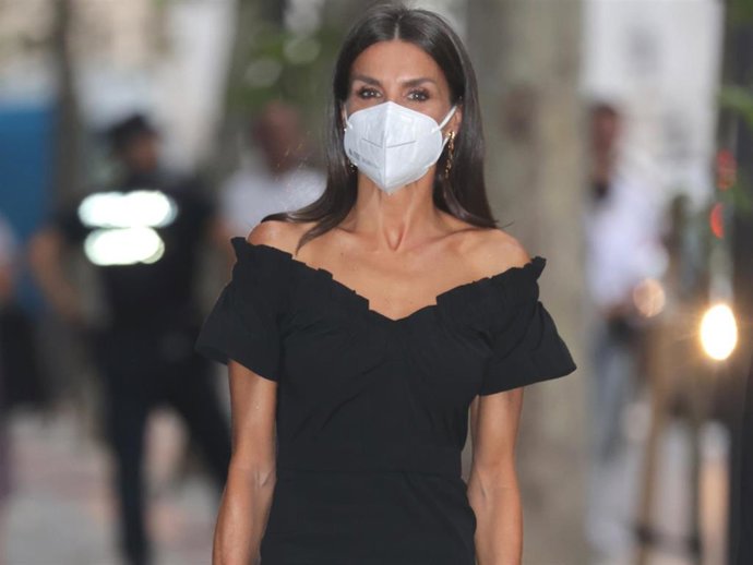 La Reina, a su llegada a los Premios Retina Eco