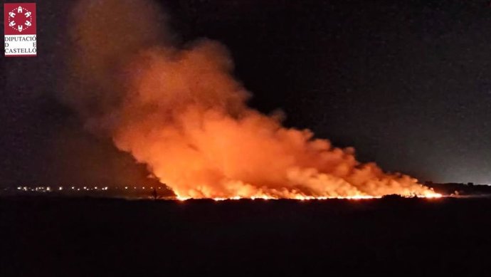 Incendio forestal en Almenara