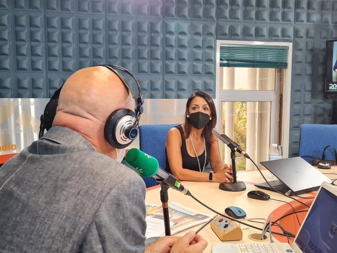 Marta Bosquet, este martes, durante la entrevista