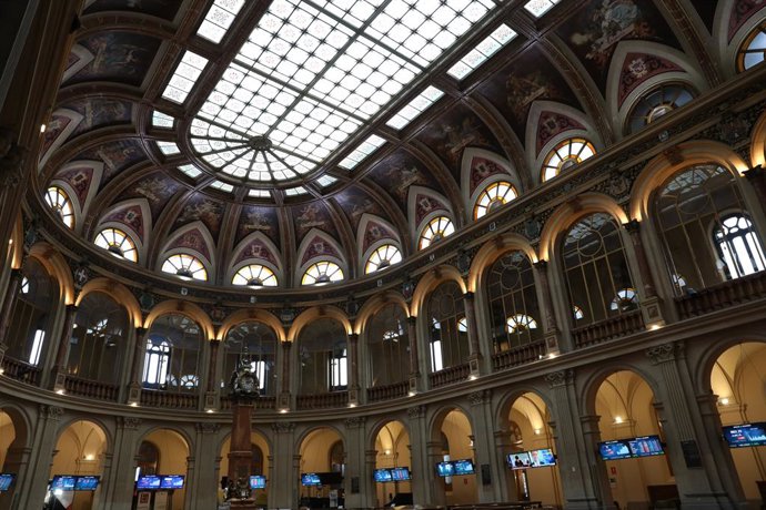 Archivo - Una de las instalaciones del Palacio de la Bolsa de Madrid 
