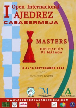 Cartel del Masters y del Open Internacional de Ajedrez Diputación de Málaga