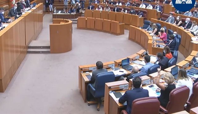 Sesión de pleno donde se ha aprobado la suma de PNL de PP, PSCyL y Cs para pedir ayudas para contrarrestar los efectos del incendio en Navalacruz.