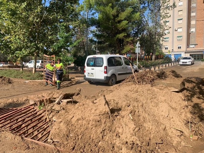 Efectos de la DANA en el barrio de Santa Bárbara de Toledo