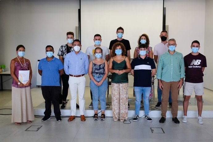 Clausura de la segunda edición de las becas HEBE (Huelva, Experiencias Basadas en el Empleo) Capacita El Jamón 2021 de Diputación.