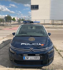 Vehículo patrulla de la Policía Nacional de Valladolid.