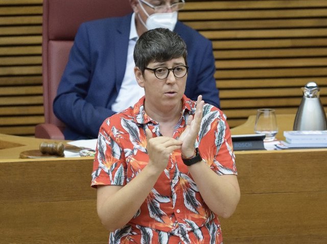 La secretaria general de Podem y portavoz de esta formación en Les Corts Valencianes, Pilar Lima, en una imagen reciente.