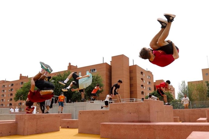 La primera pista de parkpur de Zaragoza está ubicada en el barrio del Actur