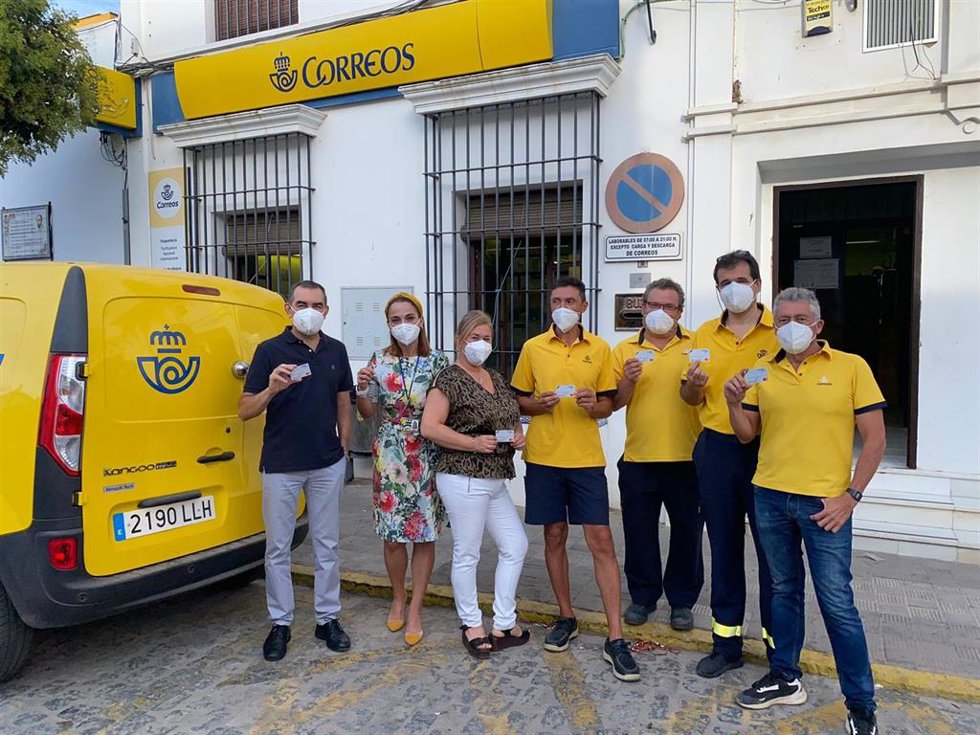Entrega de las Tarjetas Regalo en Moguer (Huelva).