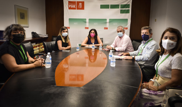 Reunión entre el Grupo Parlamentario Socialista y Feafes Andalucía