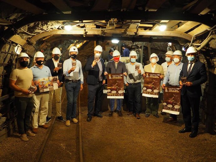 Presentación del Concurso de Tapas Jamón de Teruel en el  Museo Minero de Escucha (Teruel).