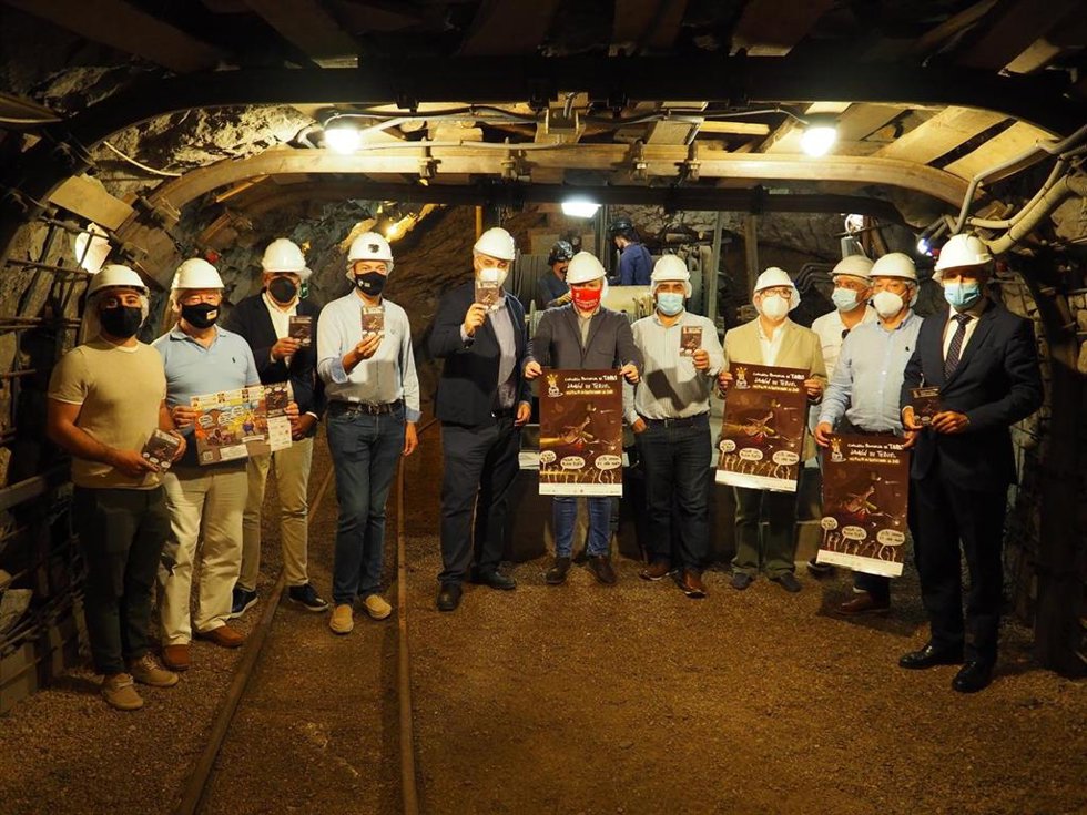 Presentación del Concurso de Tapas Jamón de Teruel en el Museo Minero de Escucha (Teruel).