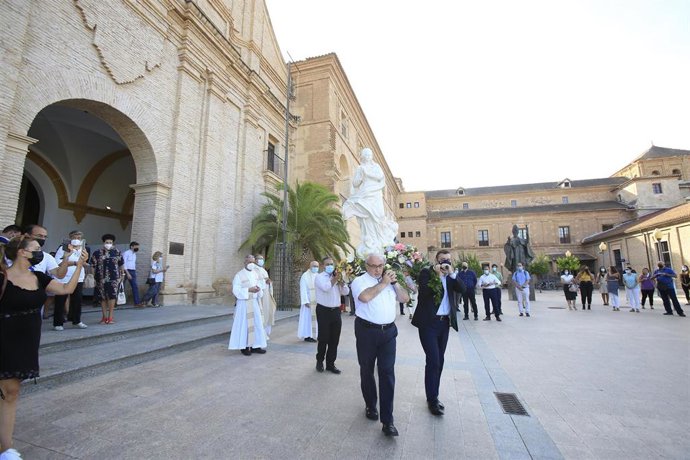 Eucaristía celebrada este miércoles en la UCAM con motivo de la presencia de la Virgen de Éfeso