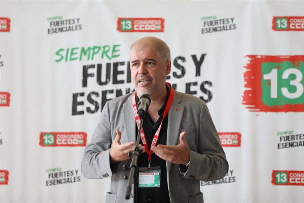 Archivo - El secretario general de CCOO, Unai Sordo.