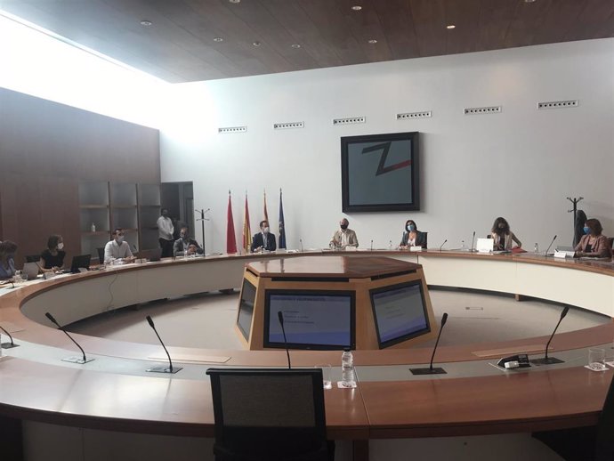 Reunión de trabajo del Gobierno municipal de Zaragoza PP-Ciudadanos